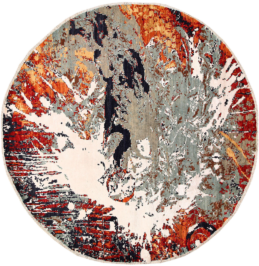 Multi Colored Abstract 8' 3 x 8' 1 - No. 65220 - ALRUG Rug Store