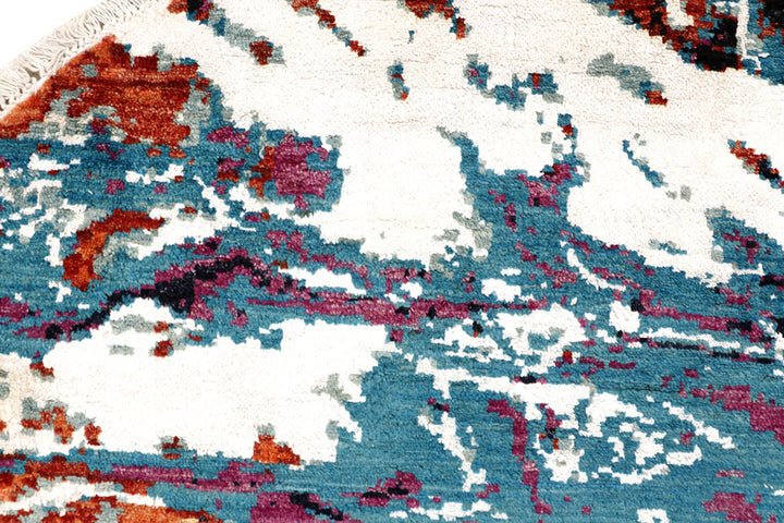 Multi Colored Abstract 8'  1" x 8'  1" - No. QA65279