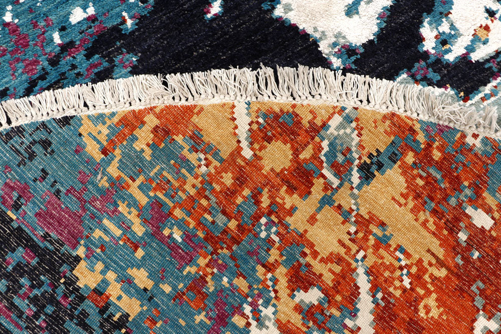 Multi Colored Abstract 8' 1 x 8' 1 - No. 65222 - ALRUG Rug Store