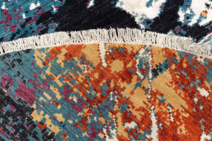 Multi Colored Abstract 8'  1" x 8'  1" - No. QA65279