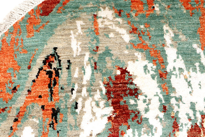 Multi Colored Abstract 8' 2 x 8' 2 - No. 65224 - ALRUG Rug Store