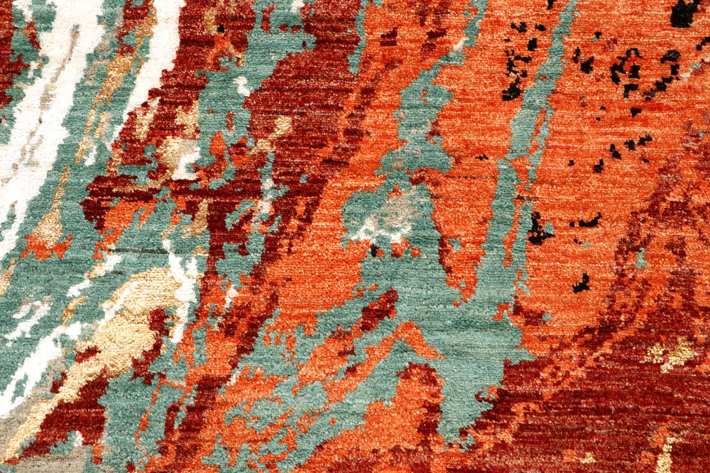 Multi Colored Abstract 8' 2 x 8' 2 - No. 65224 - ALRUG Rug Store