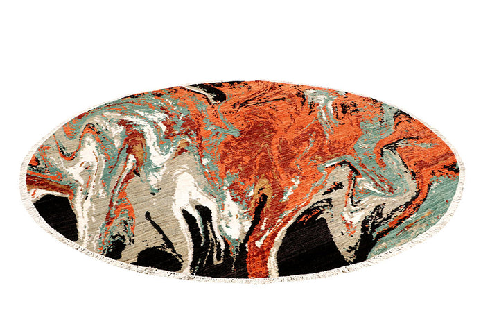 Multi Colored Abstract 8' 2 x 8' 2 - No. 65224 - ALRUG Rug Store