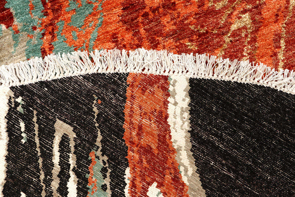 Multi Colored Abstract 8' 2 x 8' 2 - No. 65224 - ALRUG Rug Store