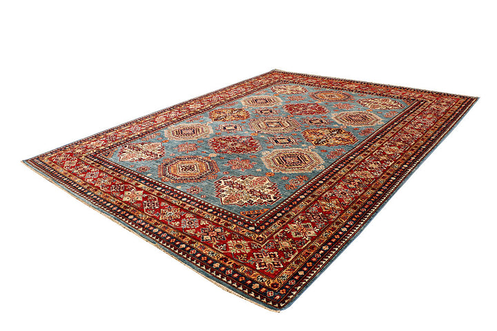 Light Slate Grey Kazak 8' 1 x 10' 4 - No. 65226 - ALRUG Rug Store