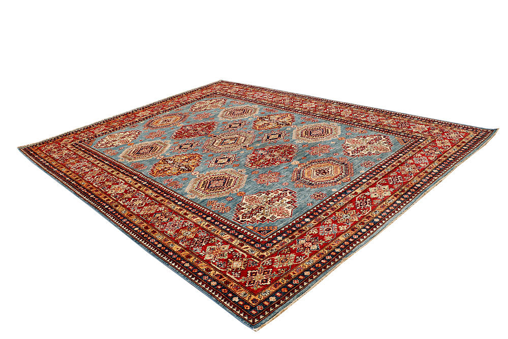 Light Slate Grey Kazak 8' 1 x 10' 4 - No. 65226 - ALRUG Rug Store
