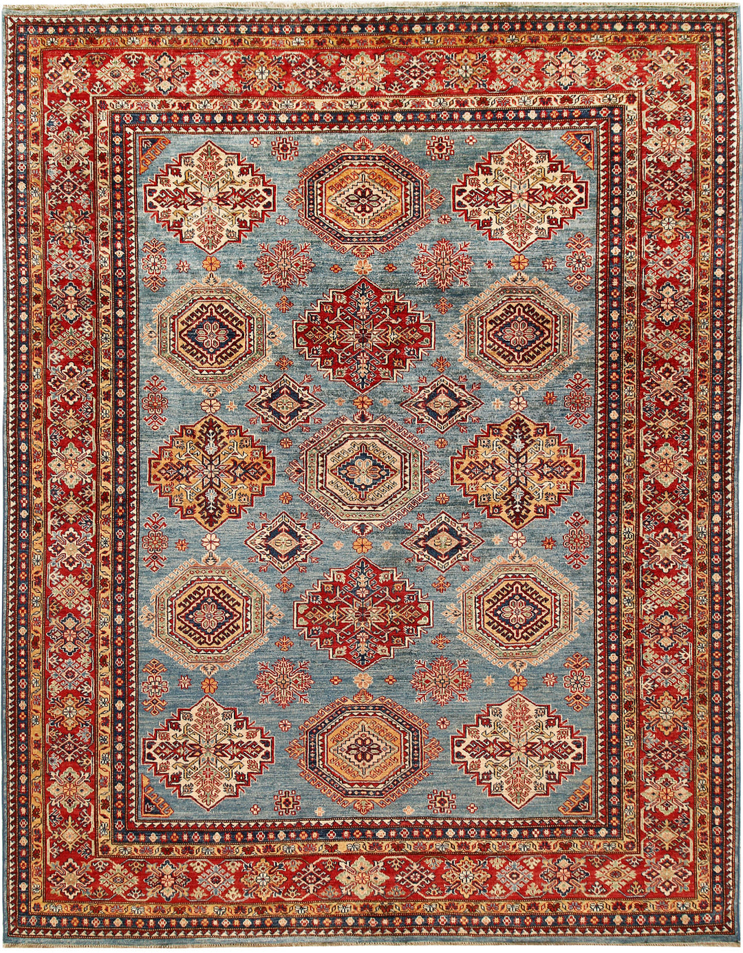 Light Slate Grey Kazak 8' 1 x 10' 4 - No. 65226 - ALRUG Rug Store