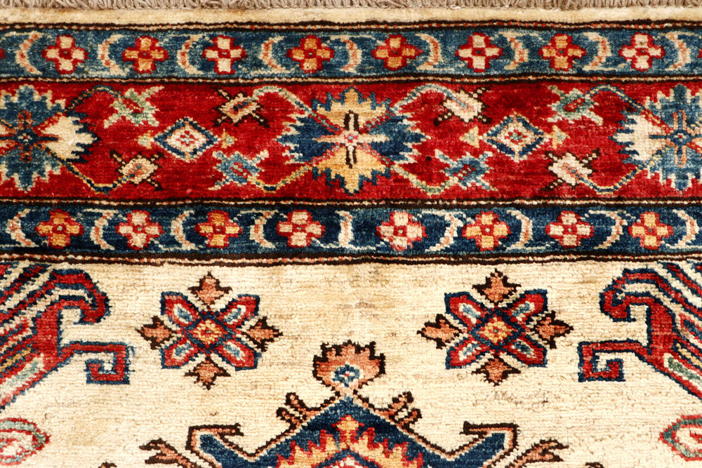 Blanched Almond Kazak 4' 1 x 6' 3 - No. 65228 - ALRUG Rug Store