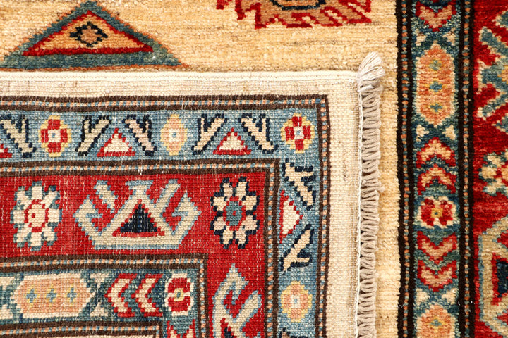 Blanched Almond Kazak 2' 7 x 7' 9 - No. 65238 - ALRUG Rug Store