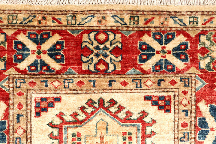 Blanched Almond Kazak 2' 6 x 9' 4 - No. 65242 - ALRUG Rug Store
