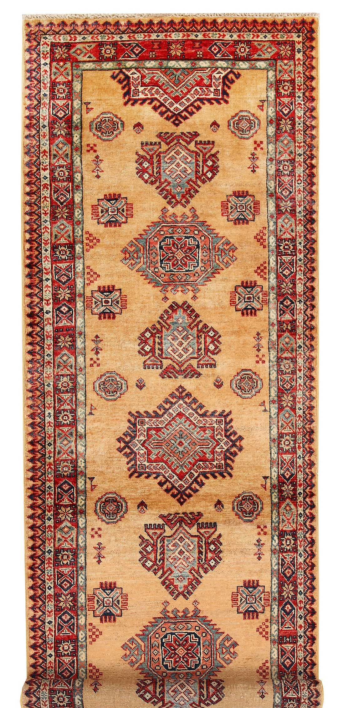 Sandy Brown Kazak 2' 7 x 7' 10 - No. 65245 - ALRUG Rug Store