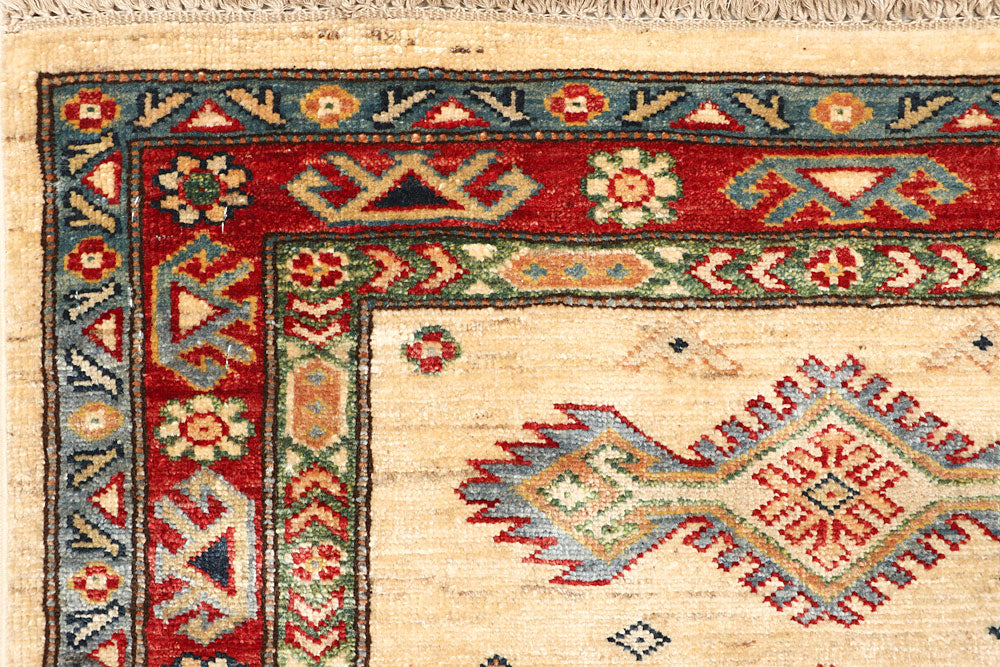 Blanched Almond Kazak 2' 7 x 8' - No. 65246 - ALRUG Rug Store