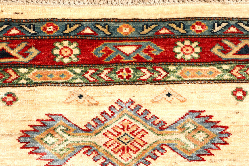 Blanched Almond Kazak 2' 7 x 8' - No. 65246 - ALRUG Rug Store