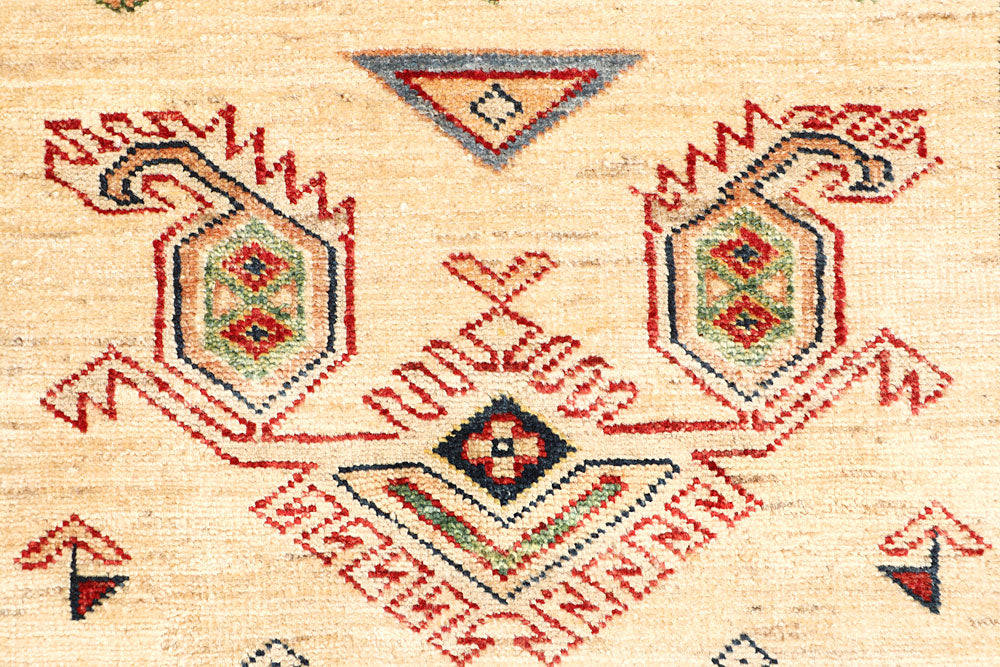 Blanched Almond Kazak 2' 7 x 8' - No. 65246 - ALRUG Rug Store