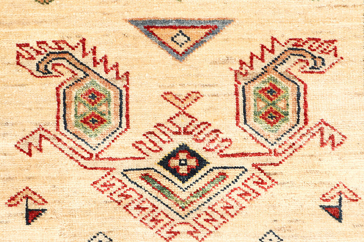 Blanched Almond Kazak 2' 7 x 8' - No. 65246 - ALRUG Rug Store