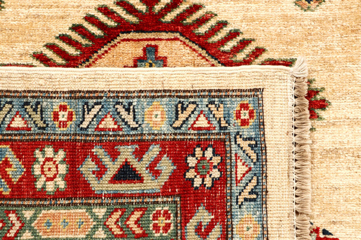 Blanched Almond Kazak 2' 7 x 8' - No. 65246 - ALRUG Rug Store