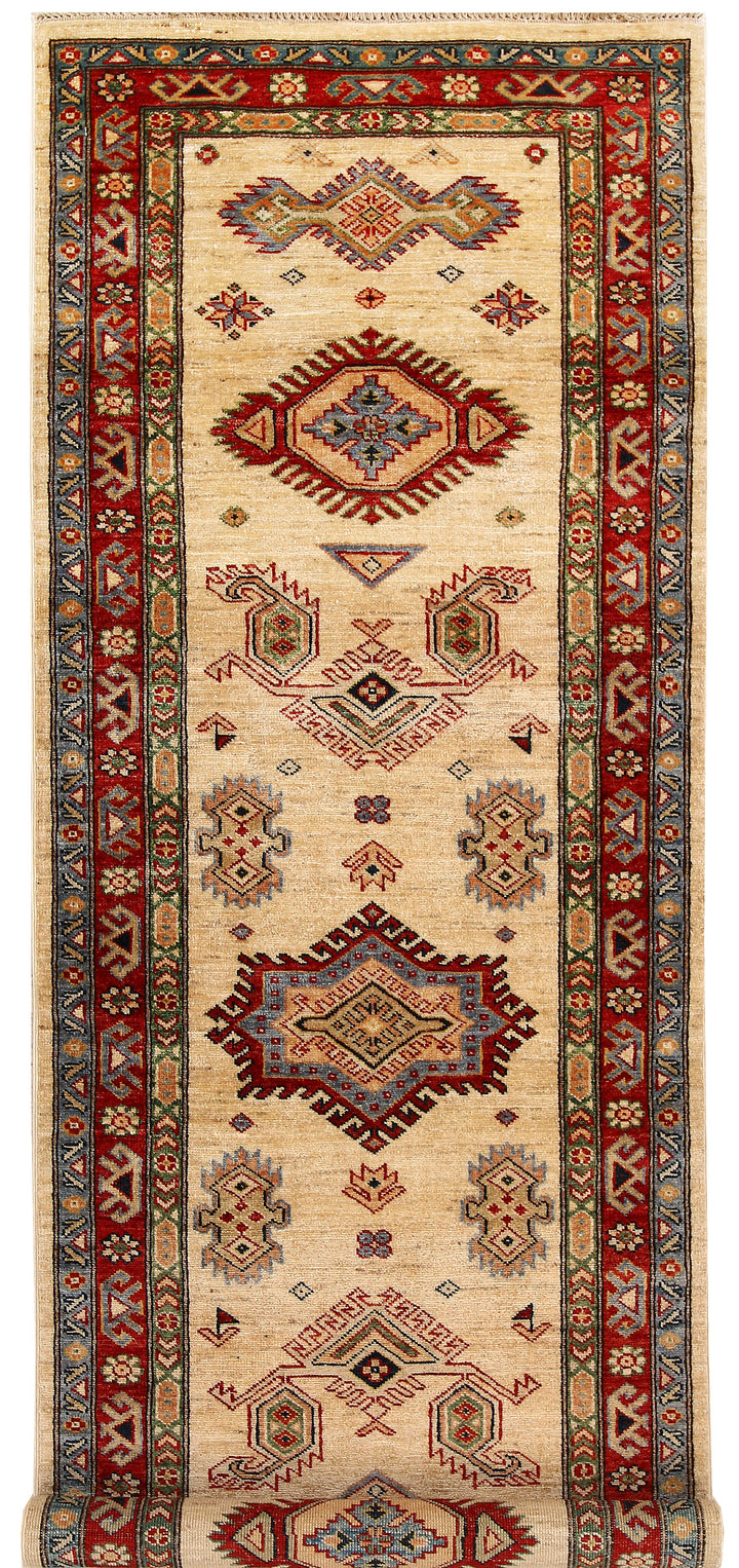 Blanched Almond Kazak 2' 7 x 8' - No. 65246 - ALRUG Rug Store