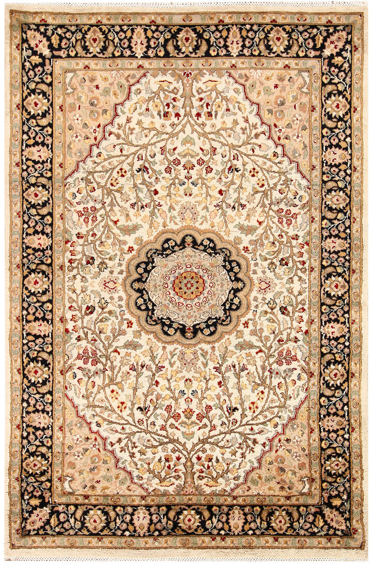 Ivory Tree of Life 4' 1 x 6' 2 - No. 65252 - ALRUG Rug Store