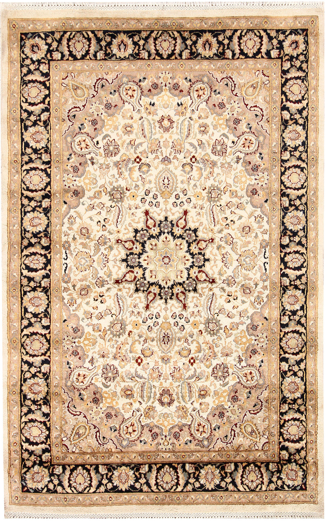 Ivory Isfahan 4' x 6' 3 - No. 65254 - ALRUG Rug Store