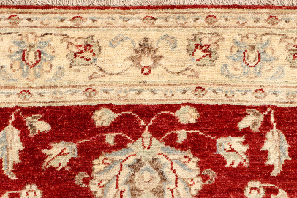 Dark Red Oushak 3' x 9' 6 - No. 65259 - ALRUG Rug Store