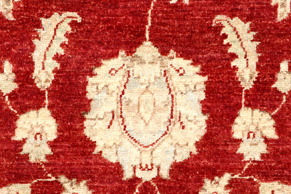 Dark Red Oushak 3' x 9' 6 - No. 65259 - ALRUG Rug Store