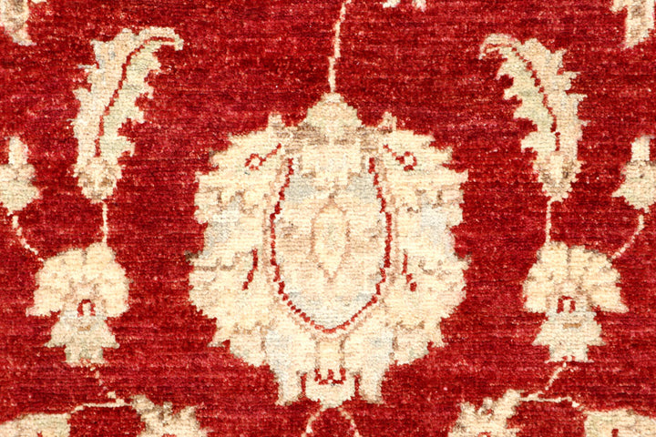 Dark Red Oushak 3' x 9' 6 - No. 65259 - ALRUG Rug Store