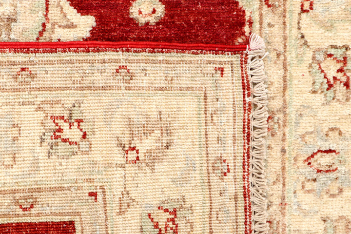 Dark Red Oushak 3' x 9' 6 - No. 65259 - ALRUG Rug Store