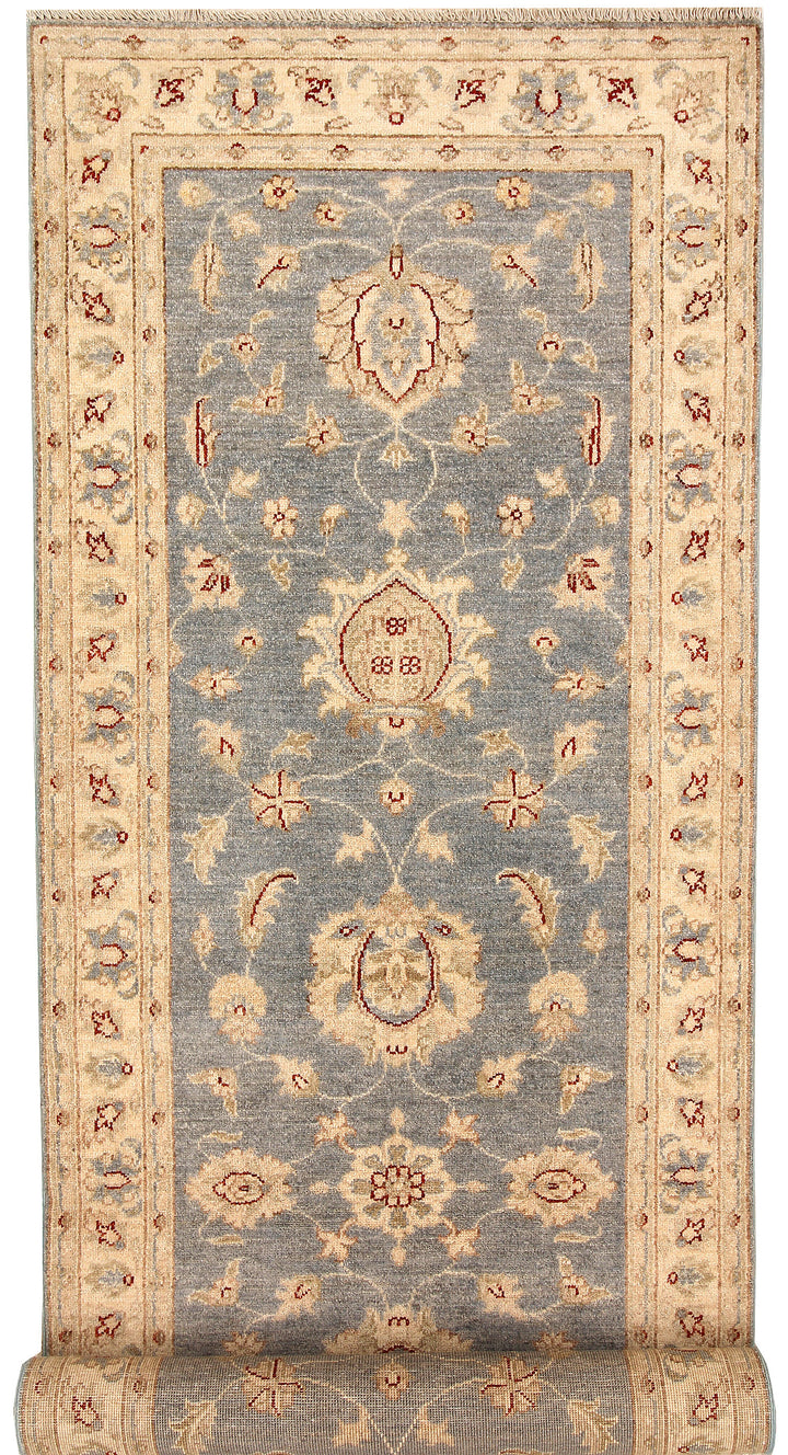 Light Slate Grey Oushak 3' x 9' 9 - No. 65360 - ALRUG Rug Store