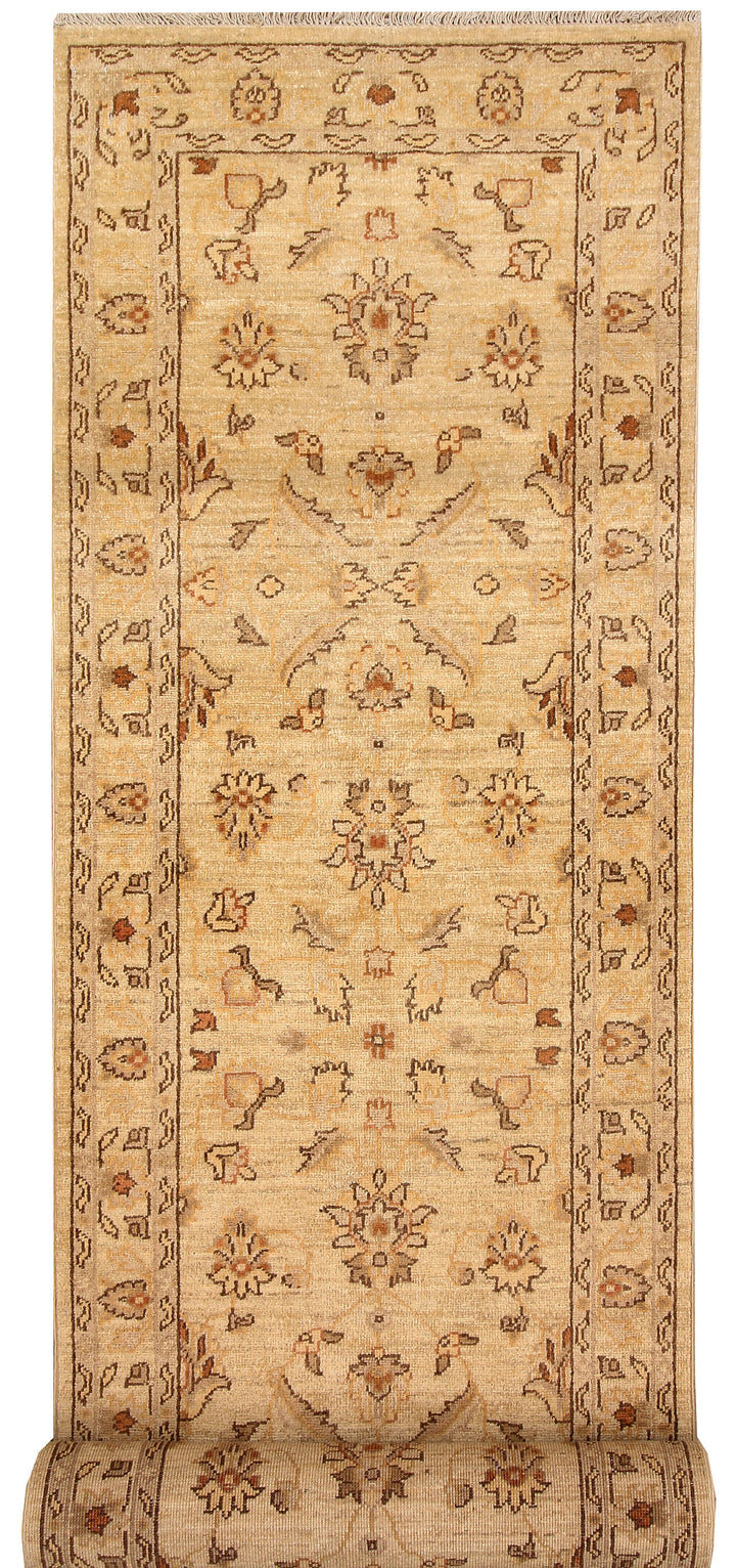 Navajo White Oushak 2'  7" x 11'  5" - No. QA82417
