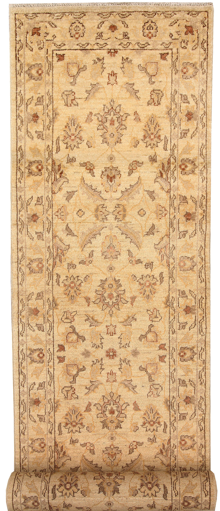 Navajo White Oushak 2' 5 x 11' 8 - No. 65381 - ALRUG Rug Store