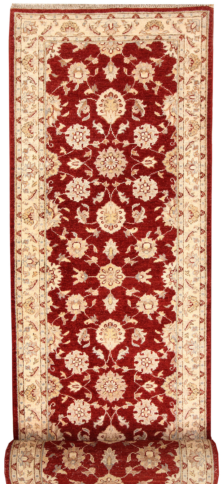 Dark Red Ziegler 2' 7 x 12' 8 - No. 65404 - ALRUG Rug Store