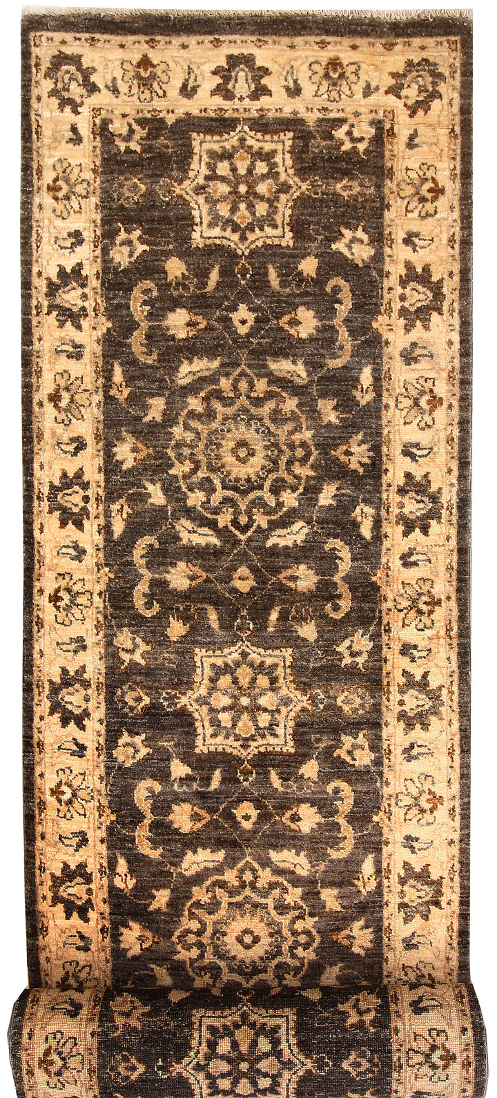Saddle Brown Oushak 2' 6 x 13' - No. 65408 - ALRUG Rug Store