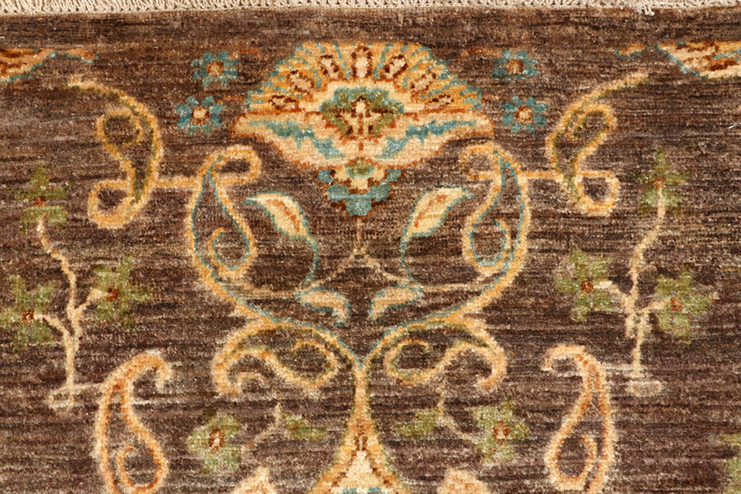 Saddle Brown Oushak 2'  10" x 7'  1" - No. QA97521