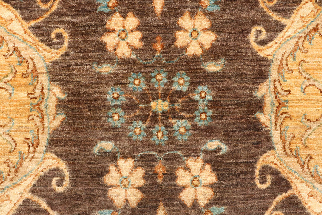 Saddle Brown Oushak 2'  10" x 7'  1" - No. QA97521