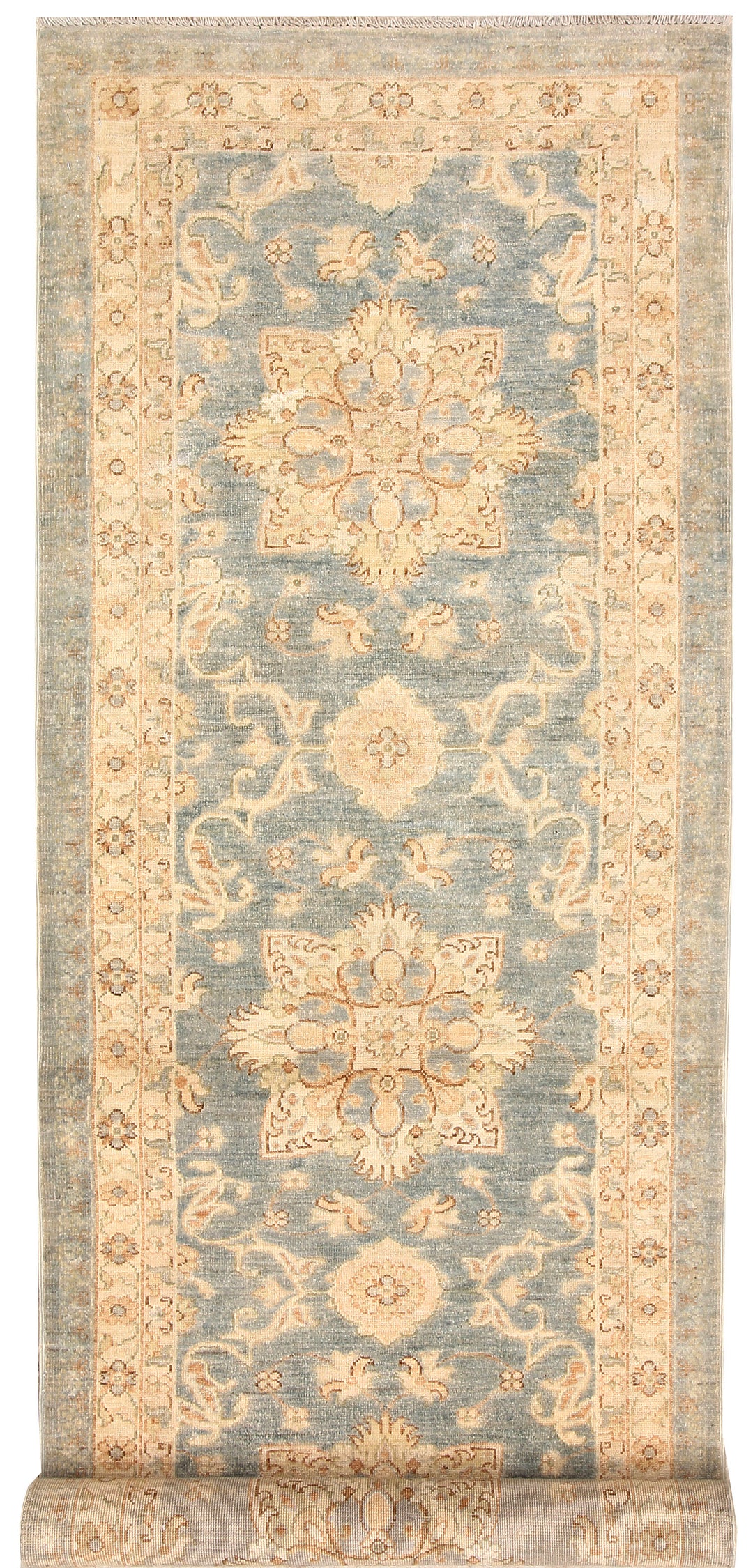 Light Slate Grey Oushak 2' 7 x 7' 7 - No. 65429 - ALRUG Rug Store