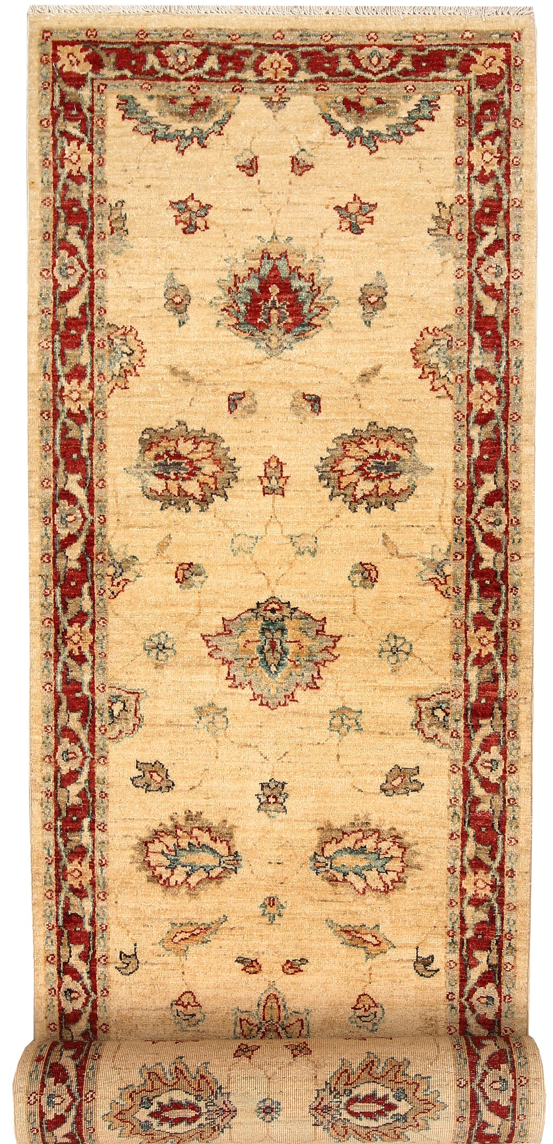 Blanched Almond Oushak 2' 7 x 12' 10 - No. 65442 - ALRUG Rug Store