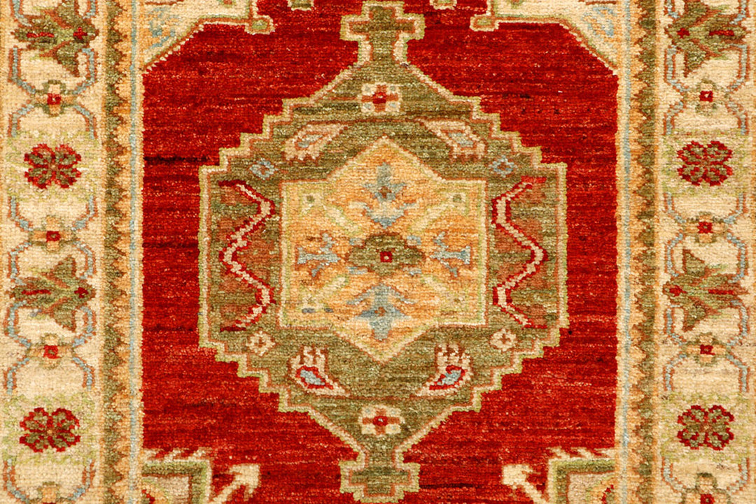 Red Oushak 2'  9" x 7'  11" - No. QA51091