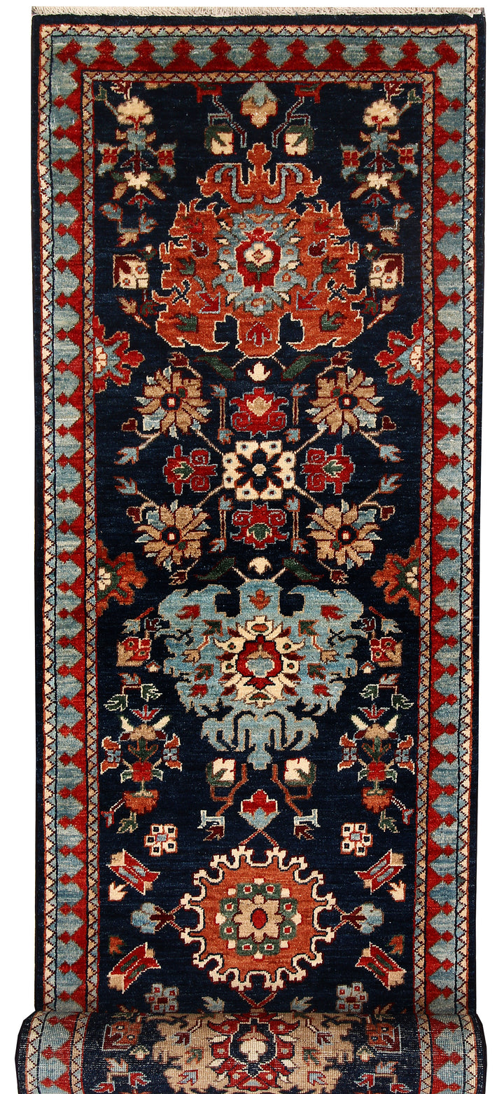 Midnight Blue Oushak 2' 6 x 10' 2 - No. 65457 - ALRUG Rug Store