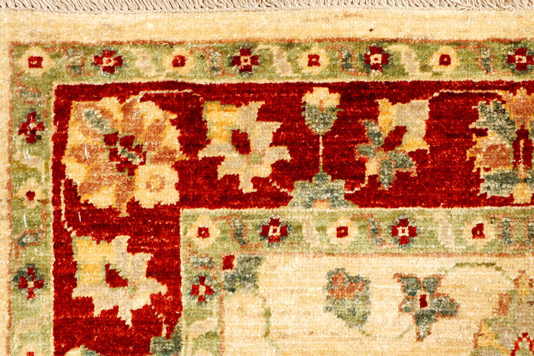 Blanched Almond Oushak 2'  9" x 9'  7" - No. QA83498