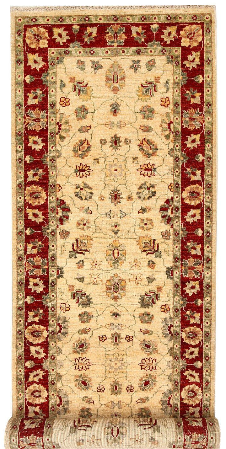 Blanched Almond Oushak 2'  9" x 9'  7" - No. QA83498