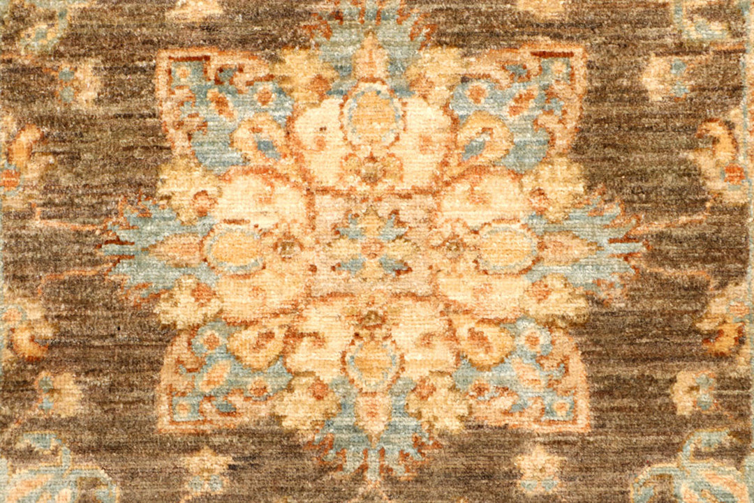 Saddle Brown Oushak 2'  6" x 7'  9" - No. QA48208