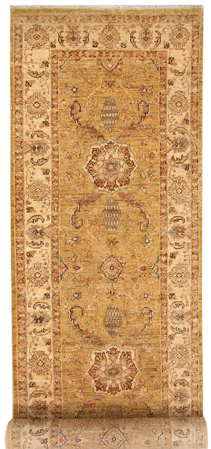 Dark Goldenrod Oushak 2'  7" x 10'  1" - No. QA78761