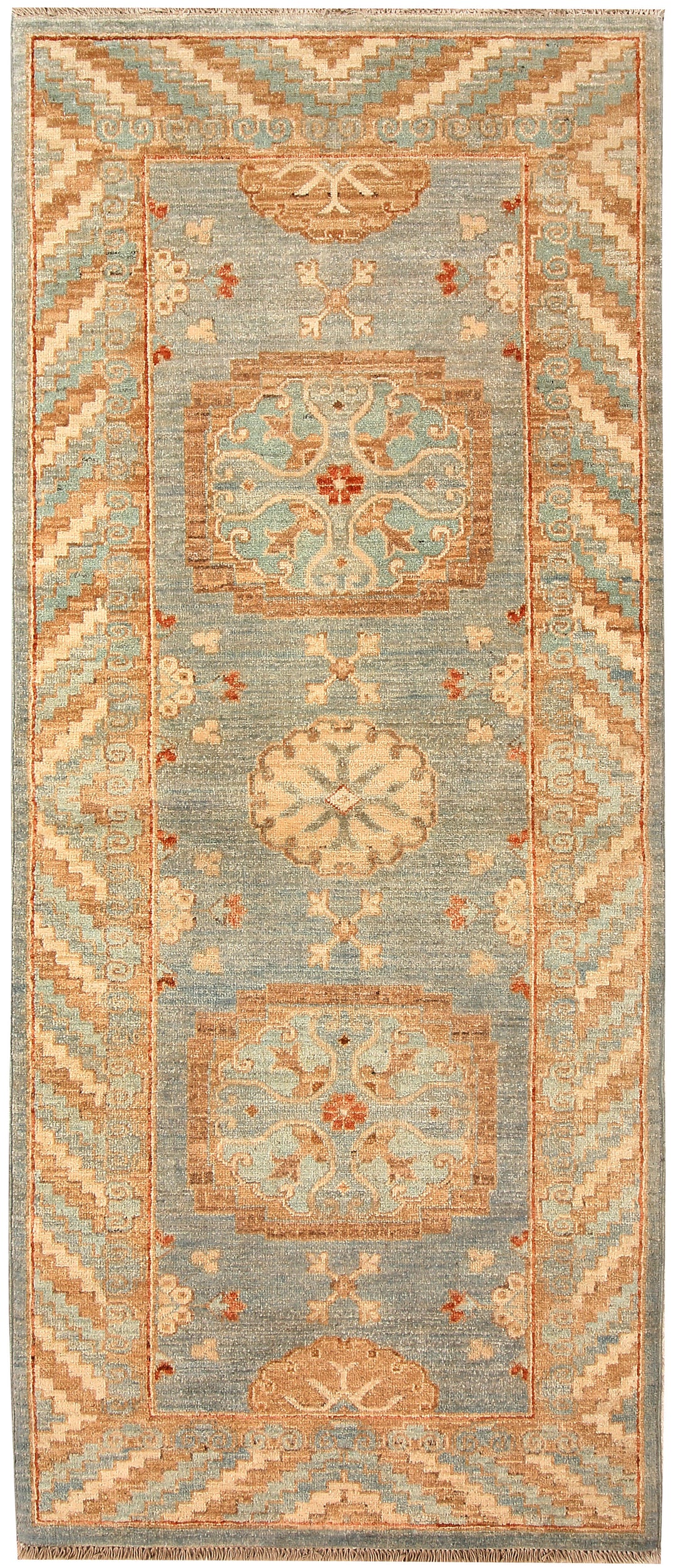 Silver Oushak 2' 6 x 6' - No. 65476 - ALRUG Rug Store