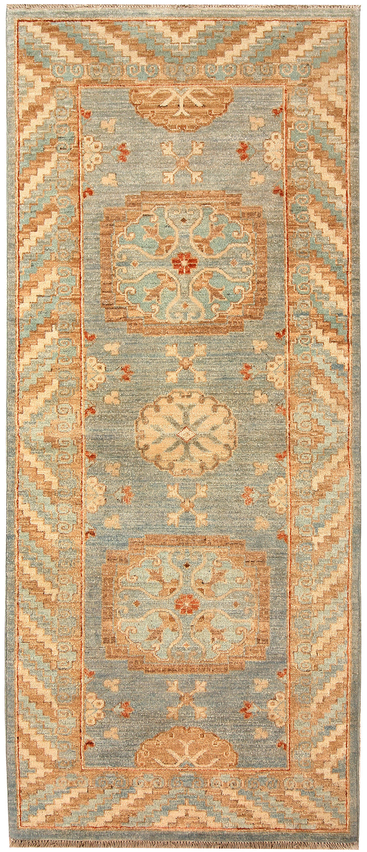 Silver Oushak 2' 6 x 6' - No. 65476 - ALRUG Rug Store