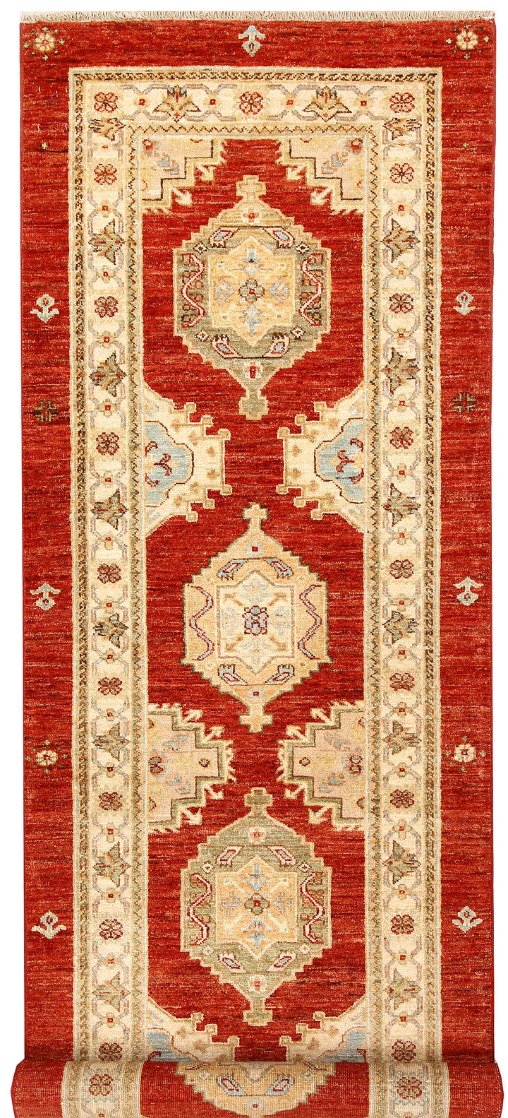 Orange Red Oushak 2'  7" x 8'  2" - No. QA22795