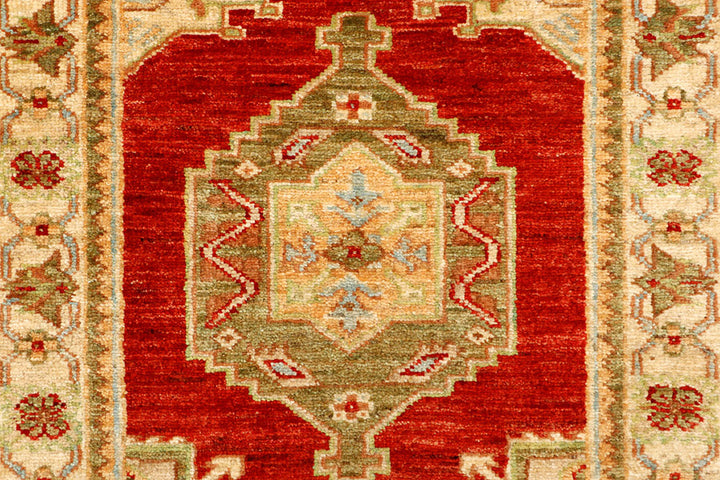 Red Oushak 2'  9" x 7'  10" - No. QA77774