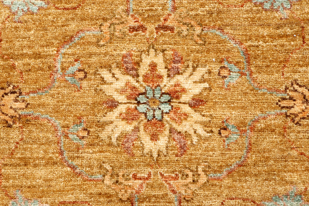 Dark Goldenrod Oushak 2'  9" x 8'  11" - No. QA85924