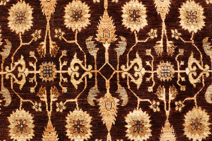 Saddle Brown Ziegler 6'  6" x 9'  8" - No. QA53204