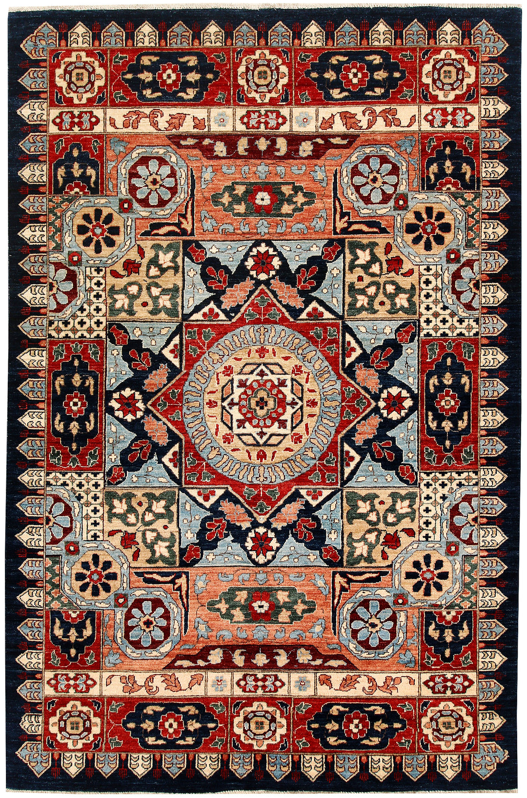 Multi Colored Mamluk 5' 11 x 8' 11 - No. 65538 - ALRUG Rug Store