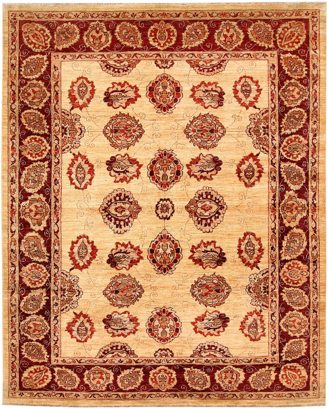 Navajo White Oushak 6' 2 x 7' 9 - No. 65539 - ALRUG Rug Store